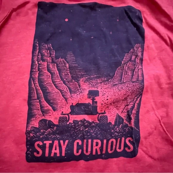 Bella Canvas T-shirt Stay Curious Tribute to NASA Mars Curiosity Rover M… - Picture 2 of 6